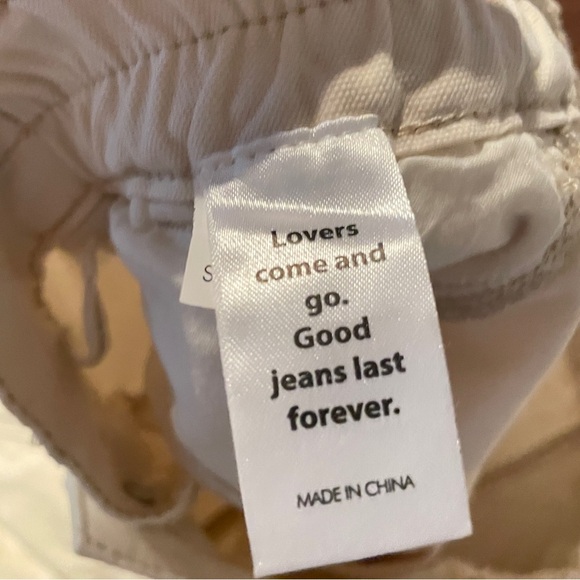 PacSun Cream Cargo Pants Utility Low Rise Puddle, Size Small - Picture 10 of 12